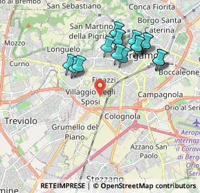 Mappa 24127 Bergamo BG, Italia (1.855)