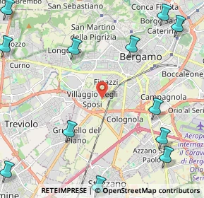 Mappa 24127 Bergamo BG, Italia (3.23833)