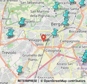 Mappa 24127 Bergamo BG, Italia (3.13714)