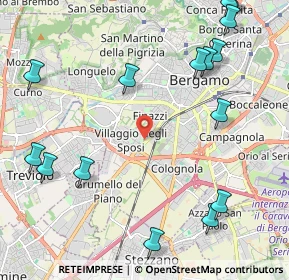 Mappa 24127 Bergamo BG, Italia (2.818)