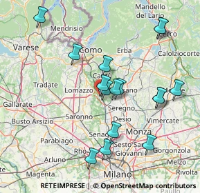 Mappa Via Domenico Aureggi, 20030 Lentate sul Seveso MB, Italia (15.43313)