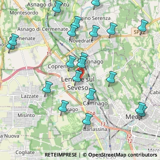 Mappa Via Domenico Aureggi, 20030 Lentate sul Seveso MB, Italia (2.433)