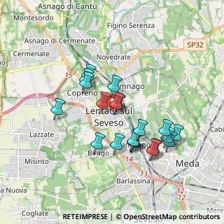Mappa Via Domenico Aureggi, 20030 Lentate sul Seveso MB, Italia (1.616)