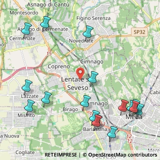 Mappa Via Domenico Aureggi, 20030 Lentate sul Seveso MB, Italia (2.86529)