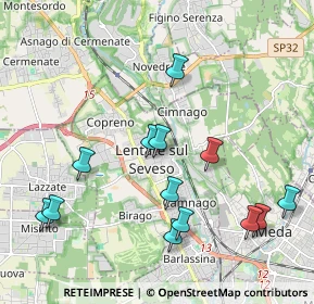 Mappa Via Domenico Aureggi, 20030 Lentate sul Seveso MB, Italia (2.17538)
