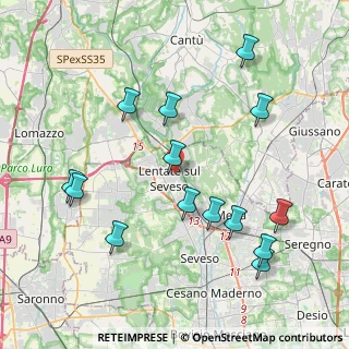 Mappa Via Mazzola, 20823 Lentate sul Seveso MB, Italia (4.36571)