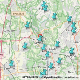 Mappa Via Mazzola, 20823 Lentate sul Seveso MB, Italia (6.0075)