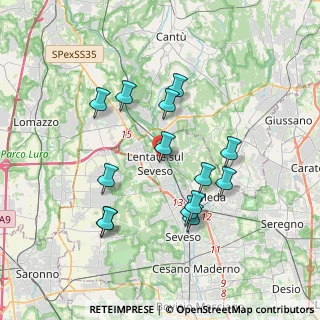 Mappa Via Mazzola, 20823 Lentate sul Seveso MB, Italia (3.47571)