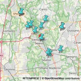 Mappa Via Mazzola, 20823 Lentate sul Seveso MB, Italia (3.88231)