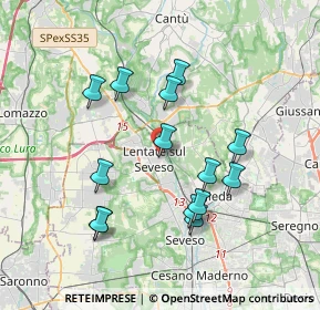 Mappa Via Roma, 20823 Lentate sul Seveso MB, Italia (3.47571)