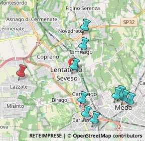Mappa Via Roma, 20823 Lentate sul Seveso MB, Italia (2.40909)