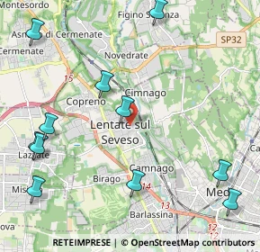 Mappa Via Roma, 20823 Lentate sul Seveso MB, Italia (2.73)