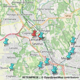 Mappa Via Mazzola, 20823 Lentate sul Seveso MB, Italia (3.08727)