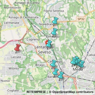 Mappa Via Mazzola, 20823 Lentate sul Seveso MB, Italia (2.40909)