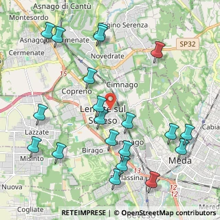 Mappa Via Mazzola, 20823 Lentate sul Seveso MB, Italia (2.4965)