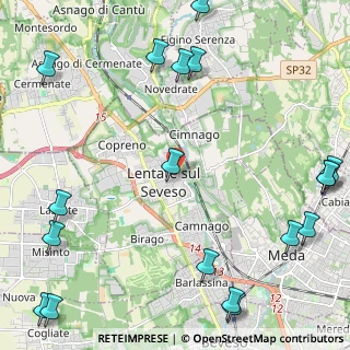 Mappa Via Mazzola, 20823 Lentate sul Seveso MB, Italia (3.32833)