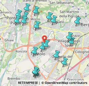 Mappa Via Generale C.A. Dalla Chiesa 13 Building, 24048 Treviolo BG, Italia (2.279)