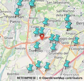 Mappa Via Generale C.A. Dalla Chiesa 13 Building, 24048 Treviolo BG, Italia (2.27789)