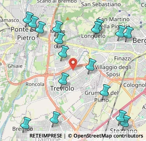 Mappa Via Generale C.A. Dalla Chiesa 13 Building, 24048 Treviolo BG, Italia (2.53588)