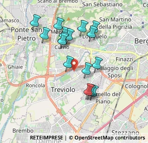 Mappa Via Generale C.A. Dalla Chiesa 13 Building, 24048 Treviolo BG, Italia (1.62625)