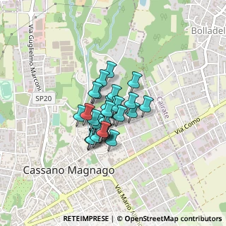 Mappa Via Kennedy, 21012 Cassano Magnago VA, Italia (0.23929)