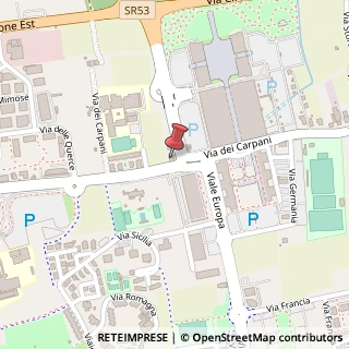 Mappa Via dei Carpani, 21, 31033 Castelfranco Veneto, Treviso (Veneto)