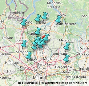 Mappa Via Rezzonico, 20841 Carate Brianza MB, Italia (11.19)