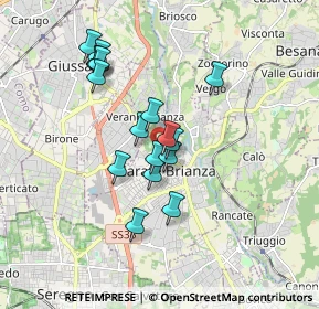 Mappa Via Rezzonico, 20841 Carate Brianza MB, Italia (1.49647)