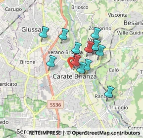 Mappa Via Rezzonico, 20841 Carate Brianza MB, Italia (1.28083)