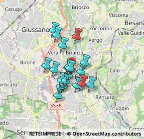 Mappa Via Rezzonico, 20841 Carate Brianza MB, Italia (1.164)