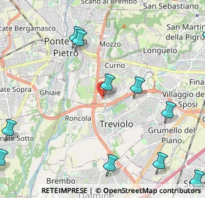 Mappa Via Privata Battista Rota, 24035 Curno BG, Italia (3.29571)