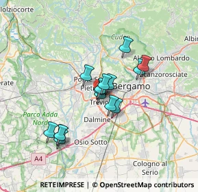 Mappa Via Privata Battista Rota, 24035 Curno BG, Italia (5.126)