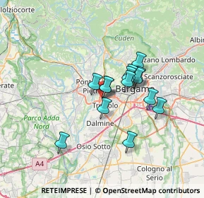 Mappa Via Privata Battista Rota, 24035 Curno BG, Italia (4.9)