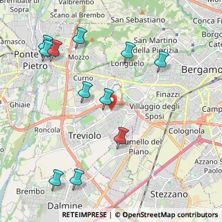 Mappa Via Grazia Deledda, 24048 Treviolo BG, Italia (2.46545)