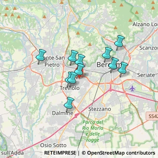 Mappa Via Grazia Deledda, 24048 Treviolo BG, Italia (2.79182)