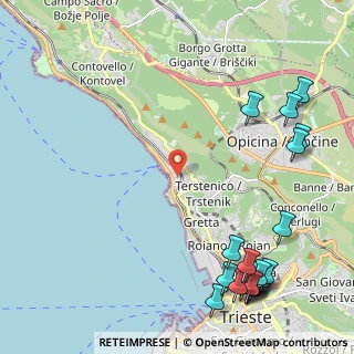 Mappa Via del Cerreto, 34136 Trieste TS, Italia (3.1765)
