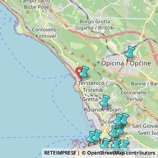 Mappa Via del Cerreto, 34136 Trieste TS, Italia (3.45923)