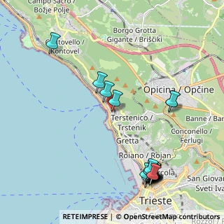 Mappa Via del Cerreto, 34136 Trieste TS, Italia (2.6005)