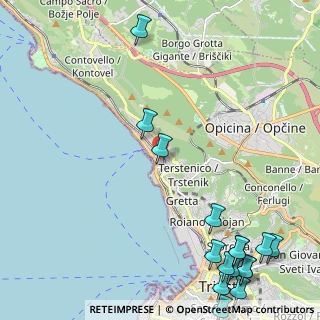 Mappa Via del Cerreto, 34136 Trieste TS, Italia (3.32688)