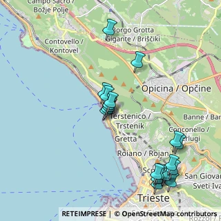 Mappa Via del Cerreto, 34136 Trieste TS, Italia (2.228)