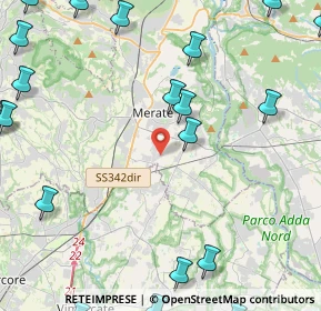 Mappa Via Enrico Fermi, 23807 Merate LC, Italia (6.6875)