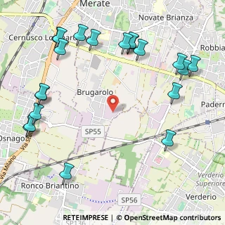 Mappa Via Enrico Fermi, 23807 Merate LC, Italia (1.3965)