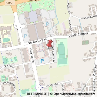 Mappa Piazza Europa Unita, 72, 31033 Castelfranco Veneto, Treviso (Veneto)