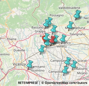 Mappa Via Giud. Alessandrini, 36056 Tezze sul Brenta VI, Italia (14.06882)