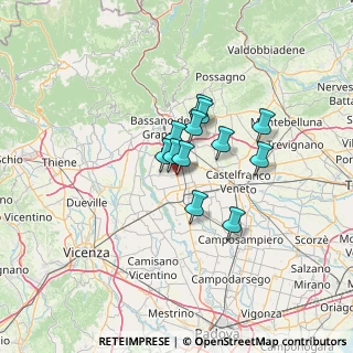 Mappa Via Giud, 36056 Tezze sul Brenta VI, Italia (8.41333)