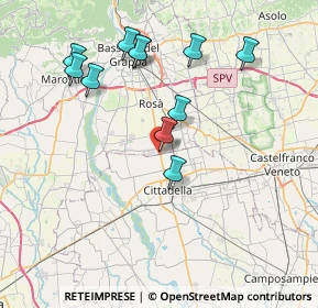 Mappa Via Giud. Alessandrini, 36056 Tezze sul Brenta VI, Italia (7.64091)