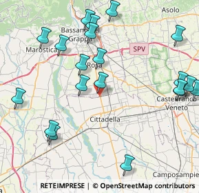 Mappa Via Giud. Alessandrini, 36056 Tezze sul Brenta VI, Italia (9.9085)