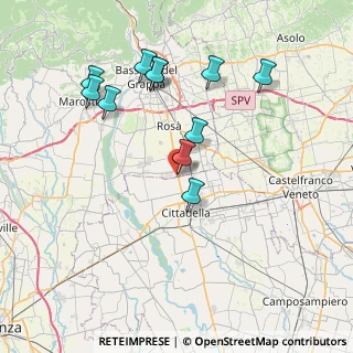 Mappa Via Giud, 36056 Tezze sul Brenta VI, Italia (7.64091)