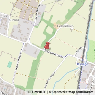 Mappa Via orane 57, 23875 Osnago, Lecco (Lombardia)