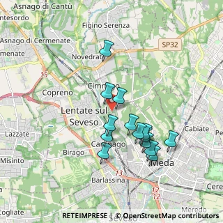 Mappa Via Monte Rosa, 20823 Lentate sul Seveso MB, Italia (1.62357)